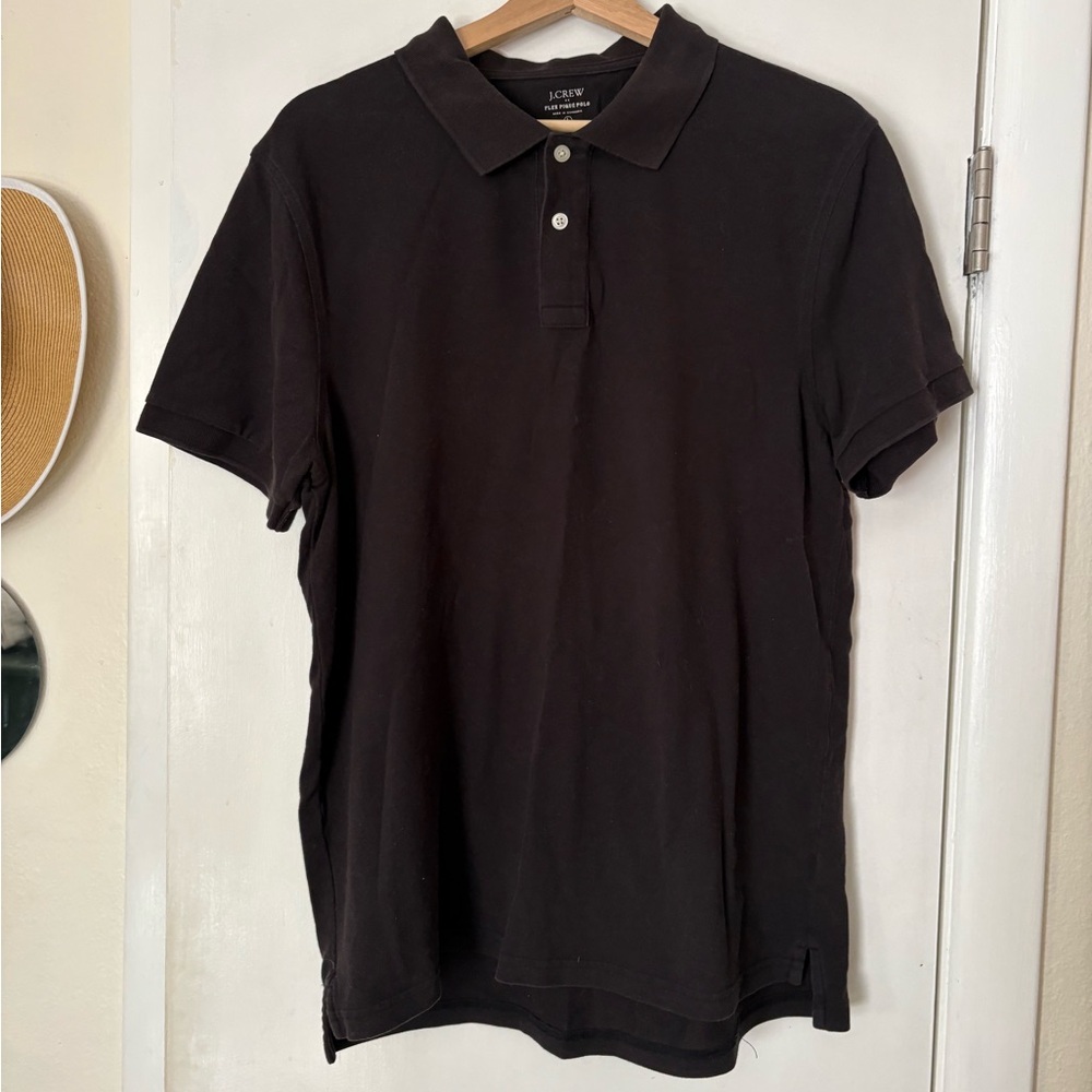 J. Crew Men’s Black Piqué Polo Shirt